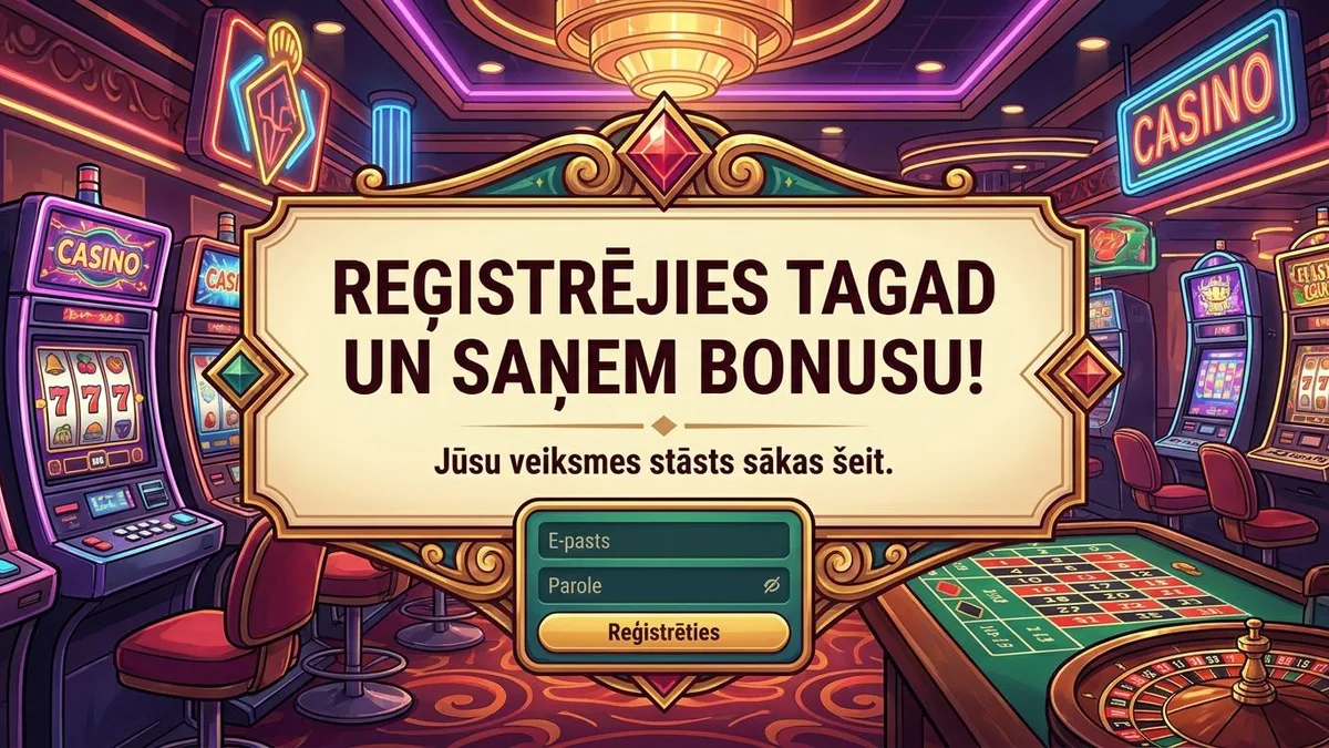 Reģistrācija ar bonusu